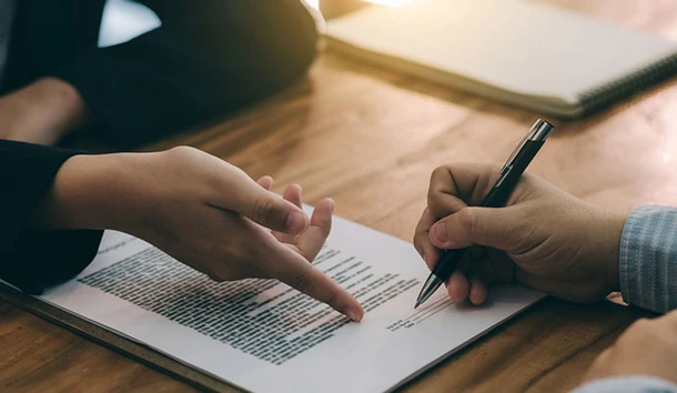 man writing