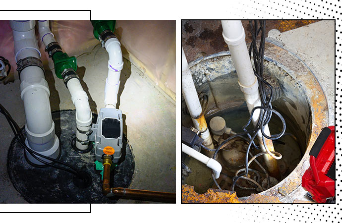 Sump pump overflowed and mold prevention.